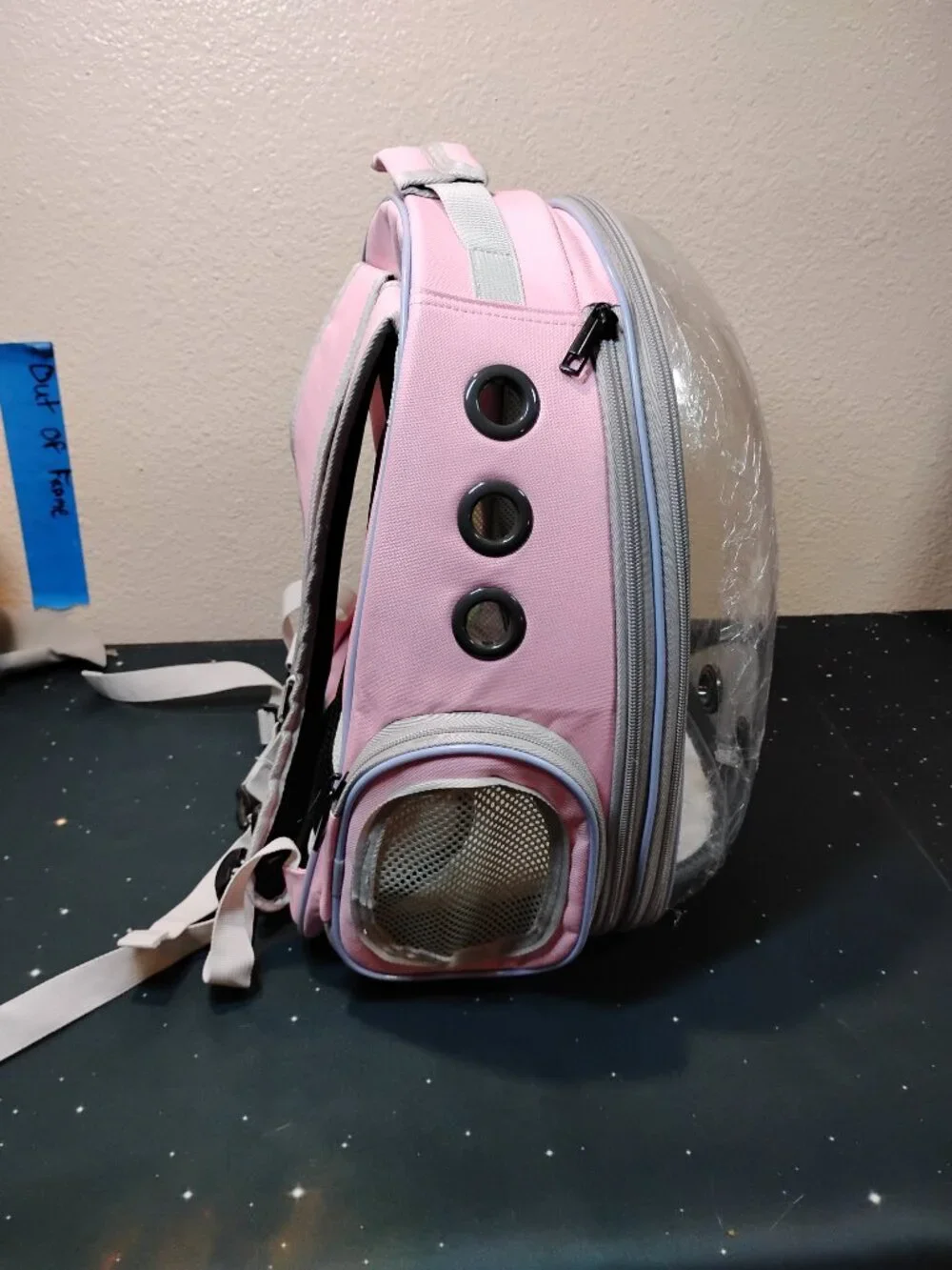 Pink Cat Backpack Carrier Bubble Dome Breathable Travel Bag - Qtr Expo